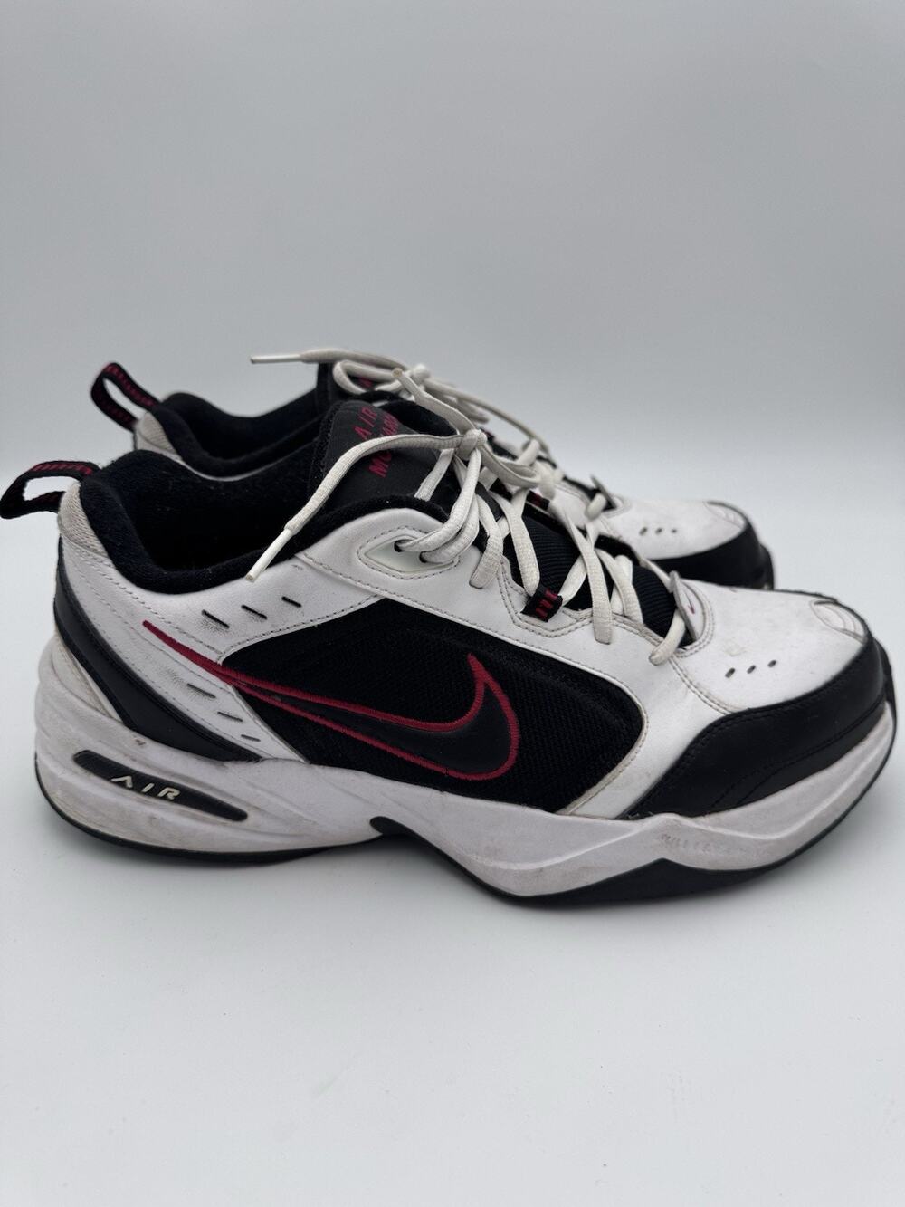 Size 12 - Nike Air Monarch IV White Black Red